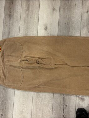 Men's Tan Corduroy Straight Fit Pants